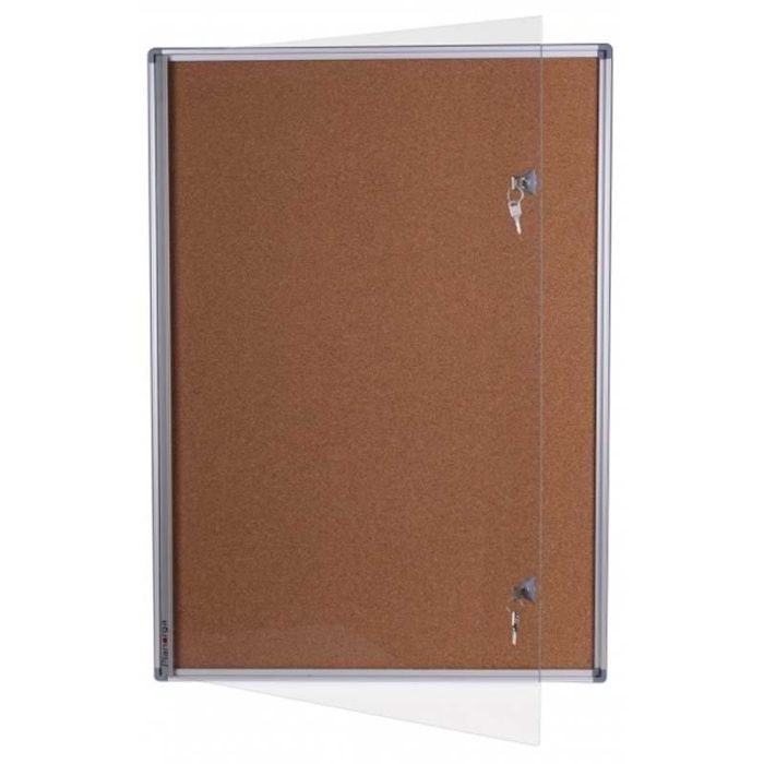 Vitrine intérieure extra-plate fond liège Phoenix