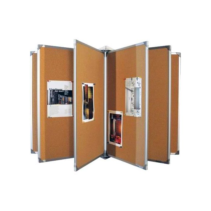 Panneau d'affichage liège pivotant — Console murale