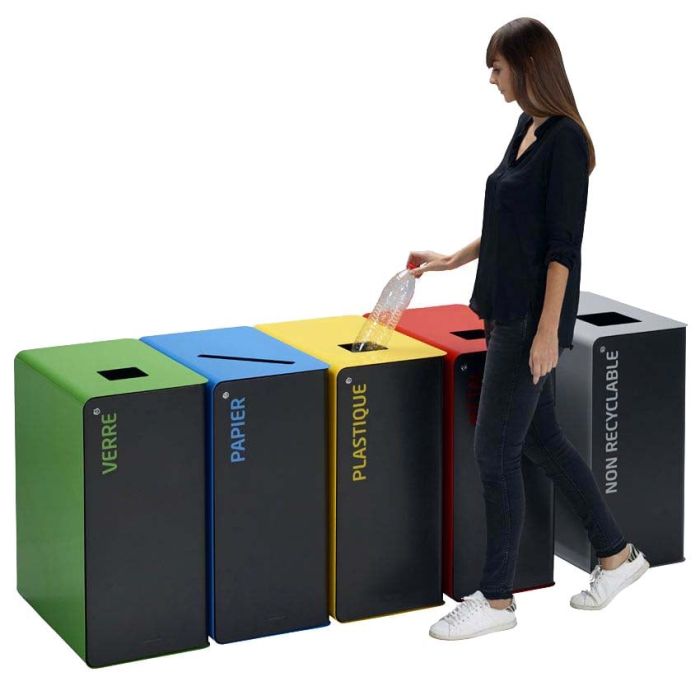 Borne de tri sélectif Cubatri 75L