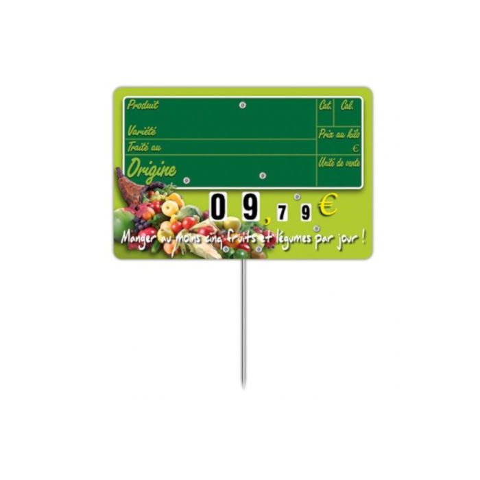 Etiquette fruits et légumes grand format
