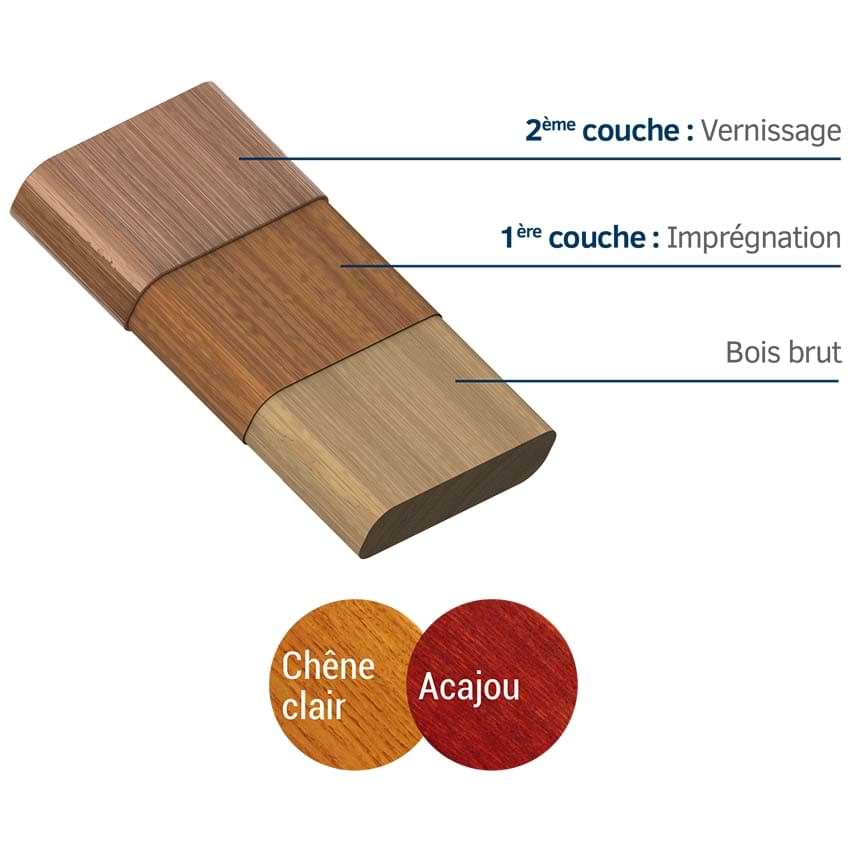 Banquette public Venise - Teinte chêne clair