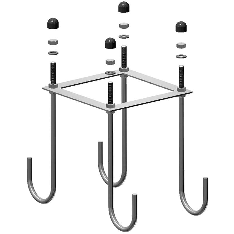 Gabarit de scellement pour platine (support principal)