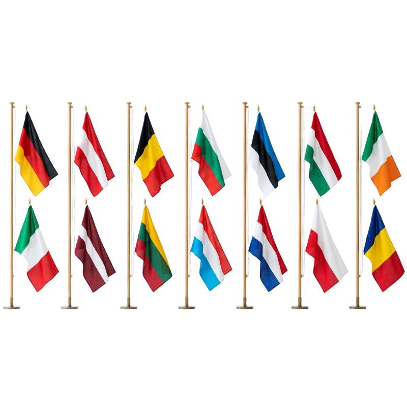 Pavillon pays U.E Groupe A - 100 X 150 cm