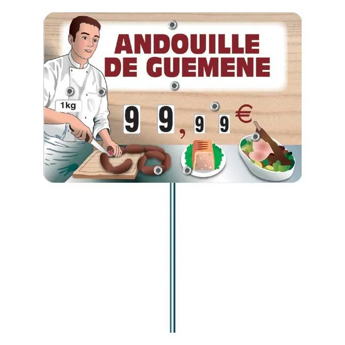 Etiquette étalage charcuterie