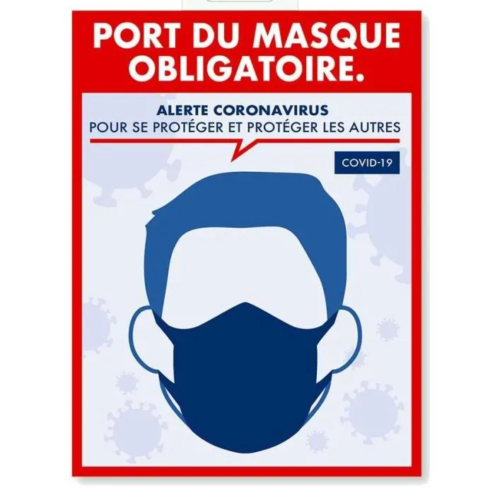 Affiche Port du masque obligatoire