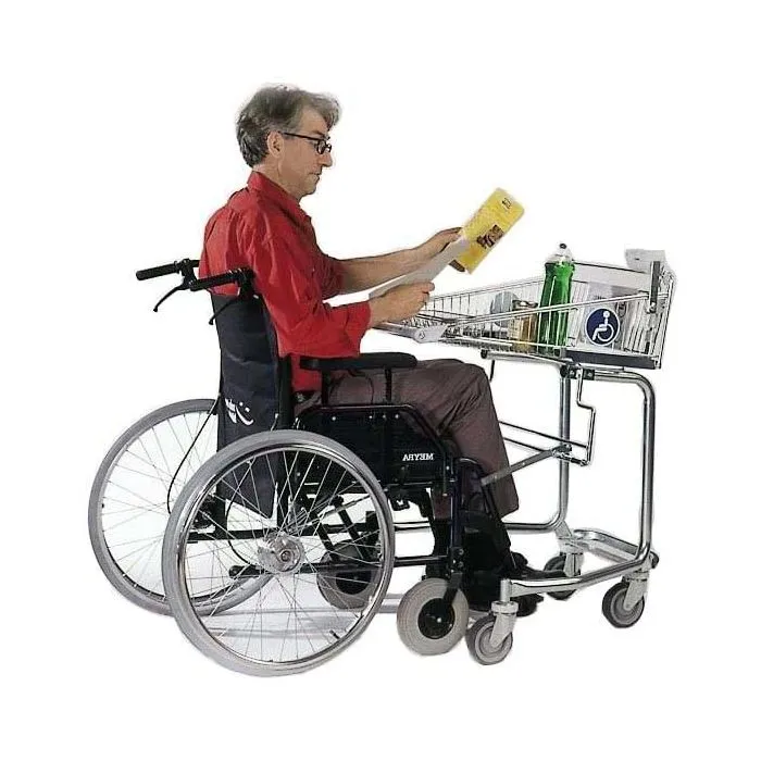 Chariot libre-service pour fauteuil roulant
