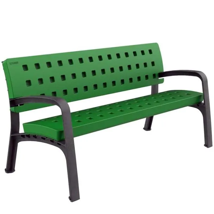 Banc extérieur en polyéthylène recyclé sans entretien