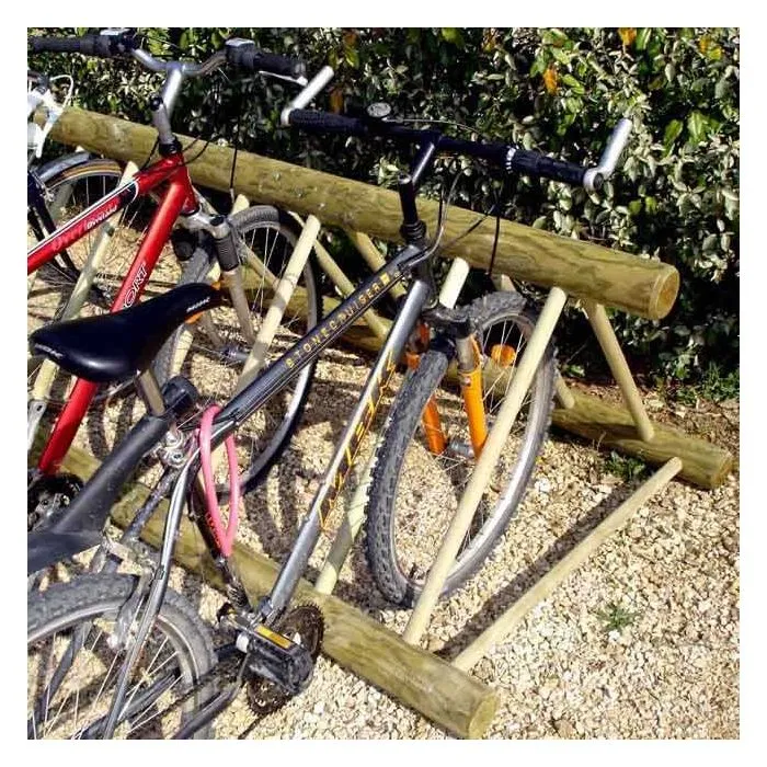Rack à vélos bois 6 places