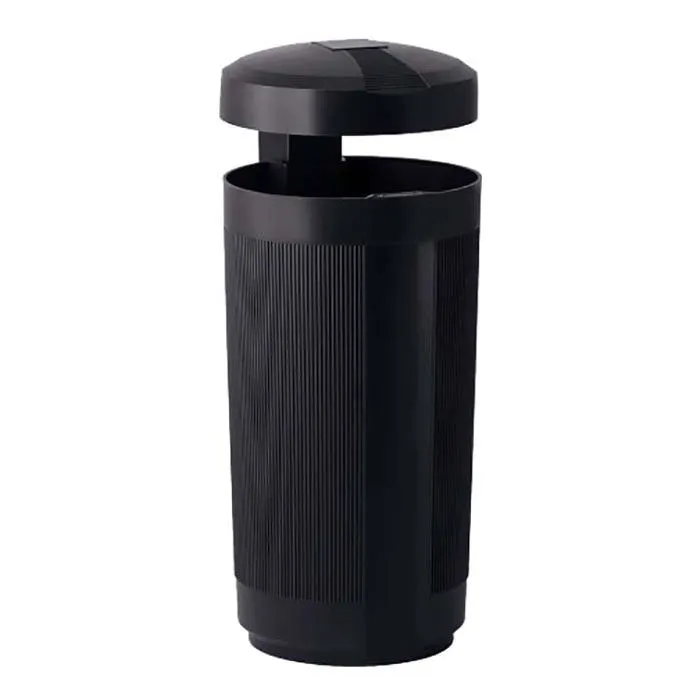 Corbeille extérieure avec auvent 50L