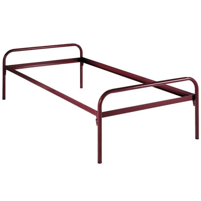 Lit simple métal tubulaire - 90 X 200 cm