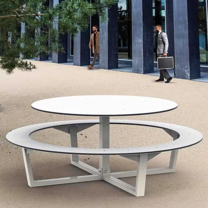 Table pique nique ronde Collège