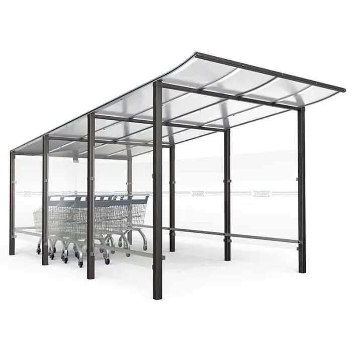 Abri pour chariots magasin