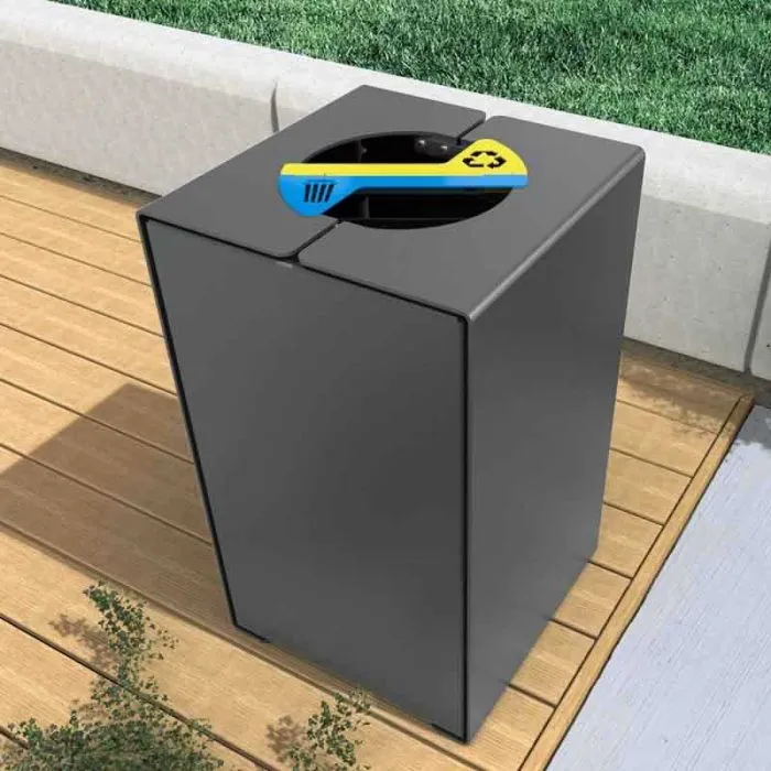 Poubelle tri-sélectif 2 X 60L Kub