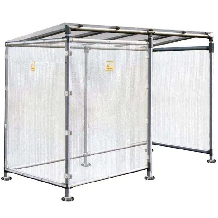 Abri fumeurs extérieur Alu