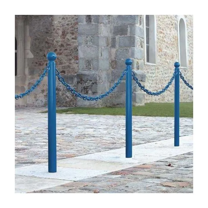 Potelet de ville à anneaux pour chaîne