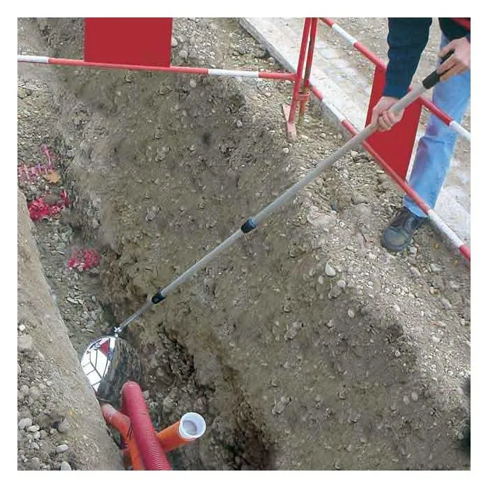 Miroir d'inspection de tranchées ou BTP