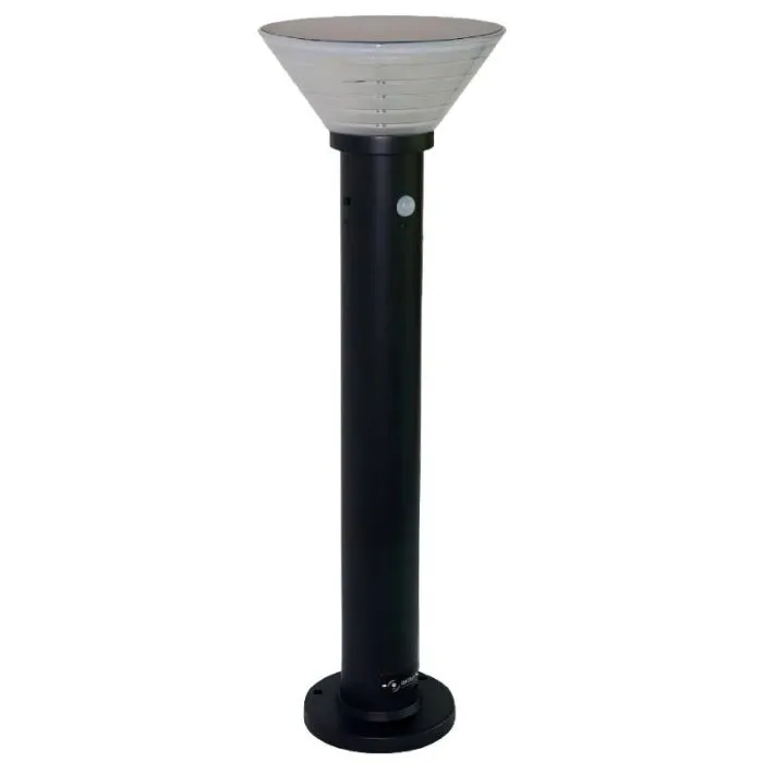 Borne d'éclairage solaire LED extérieure H. 80 cm