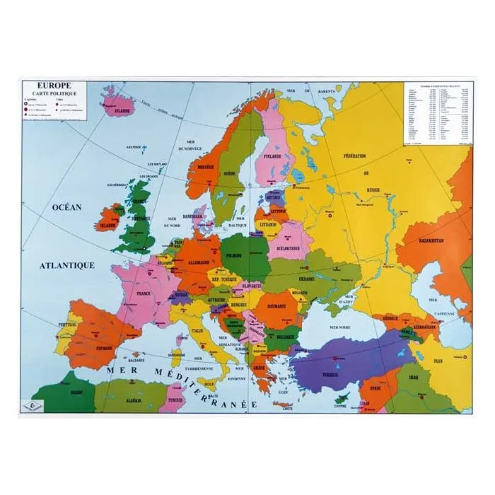 Carte de l'Europe