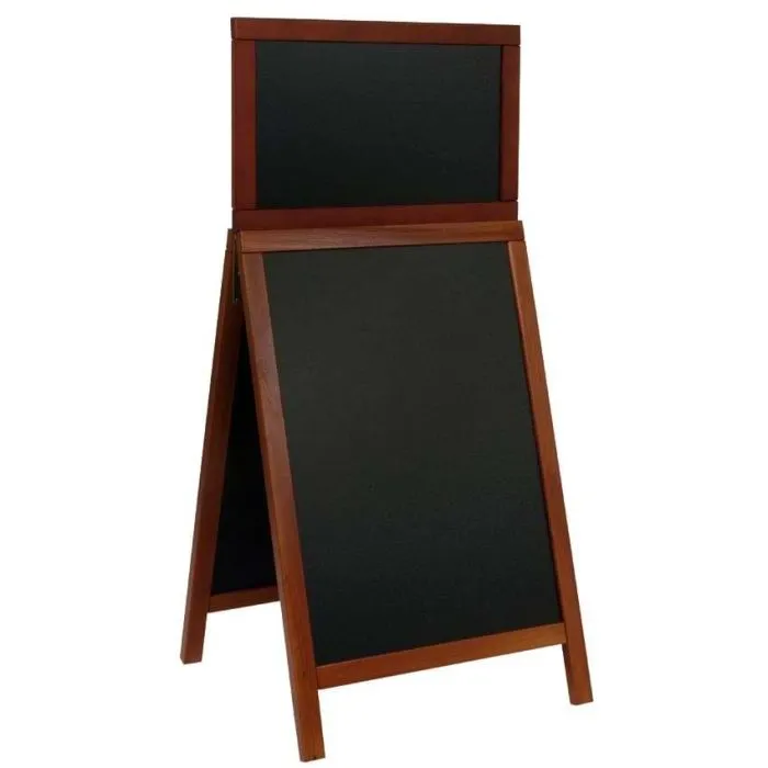 Chevalet de trottoir Deluxe avec ardoise supérieure