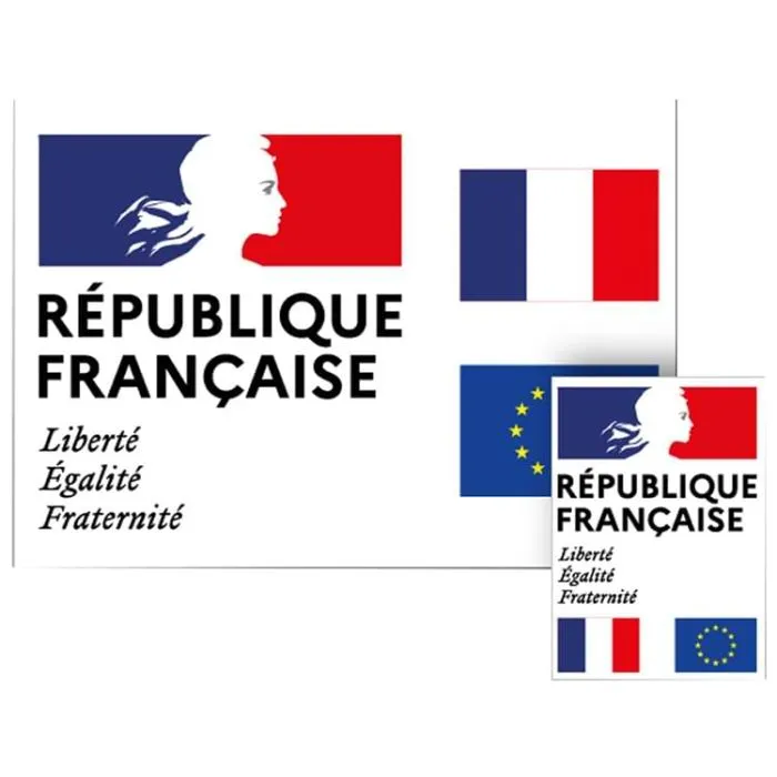 Plaque façade République française - Modèle Classique