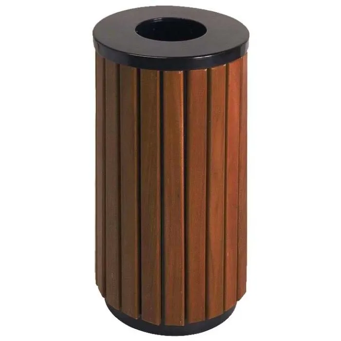 Corbeille imitation bois Pradès 40L
