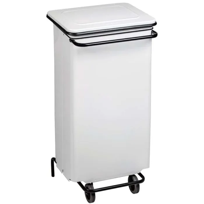 Poubelle mobile à pédale couleur 110L