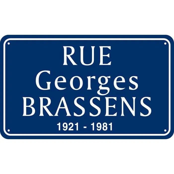 Plaque nom de rue personnalisée aluminium