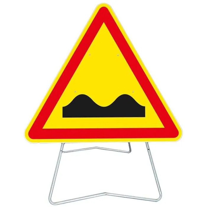 Panneau temporaire sur pied Dos d'âne AK2
