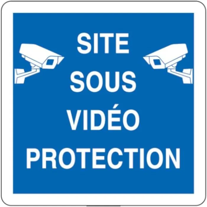 Panneau Site sous vidéo protection