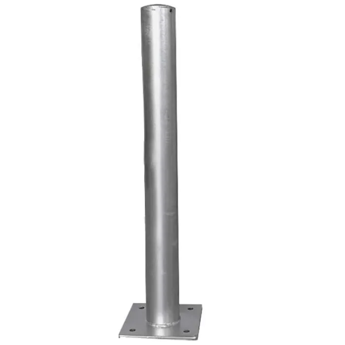 Poteau protection galvanisé sur platine