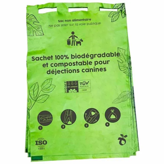 Sac canin biodégradable
