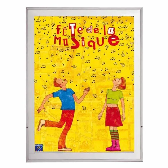 Vitrine grand format spéciale affiche