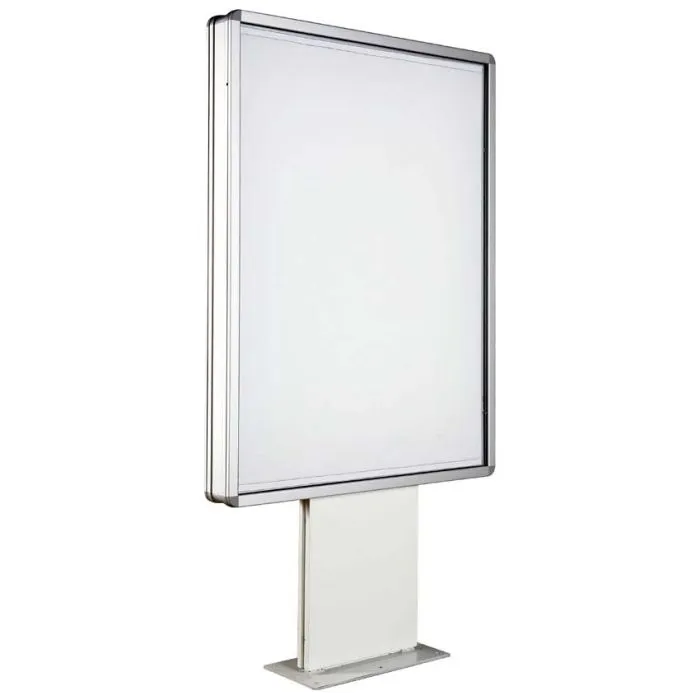Panneau d'affichage double face sur pied – Caisson sucette