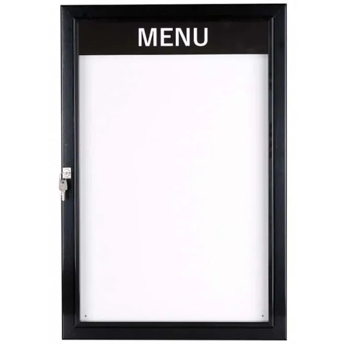 Vitrine murale extérieure Menu