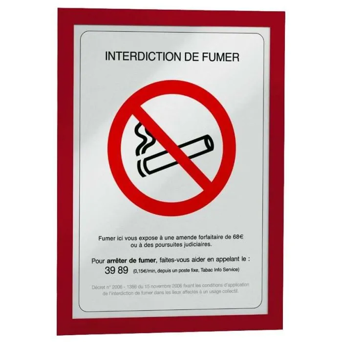 Cadre porte-affiche clic-clac aluminium laqué couleur