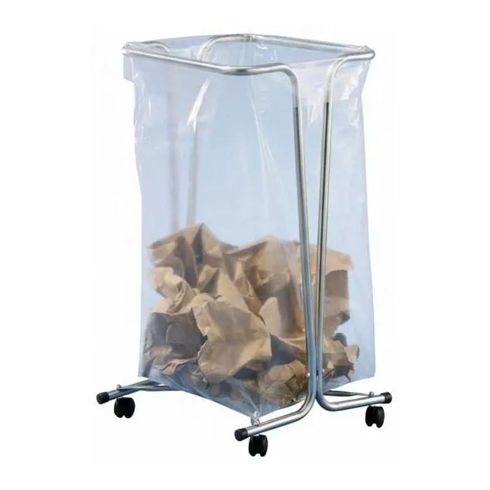 Support sac poubelle sur roulettes - 110L