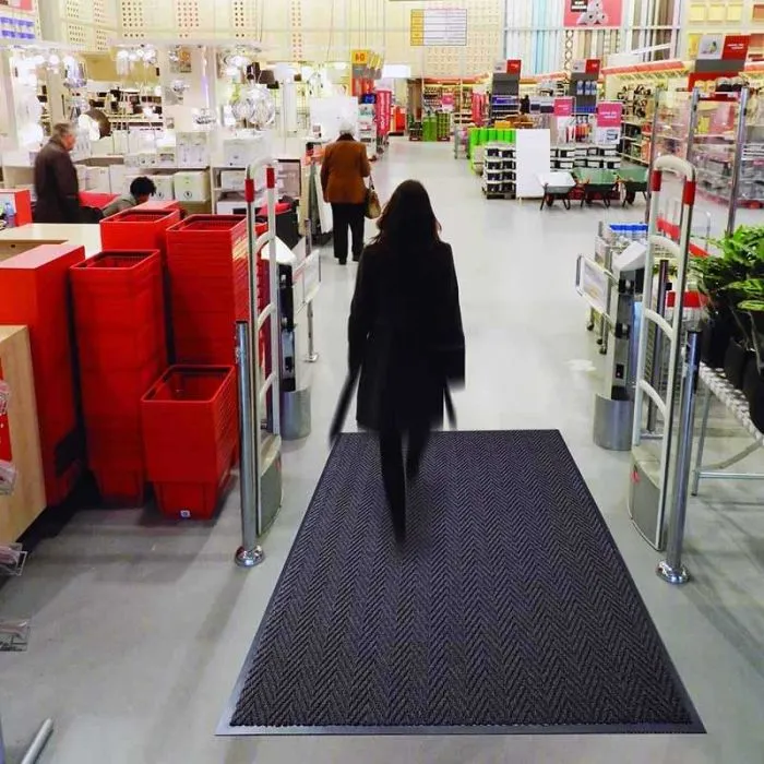 Tapis d'entrée aiguilleté Chevron – Trafic intense