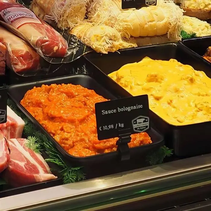 Plat traiteur Gastronorm noir en PMMA