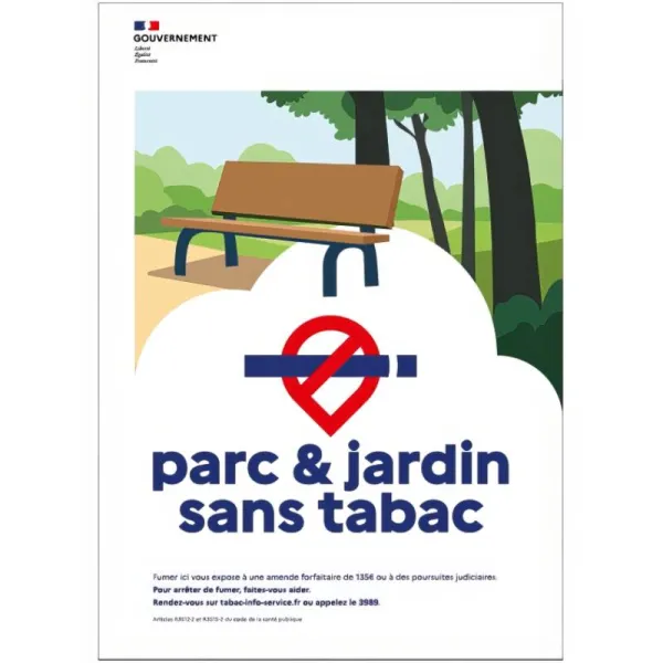 Parc et jardin sans tabac