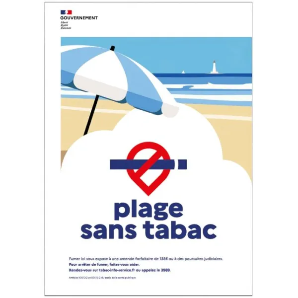 Plage sans tabac